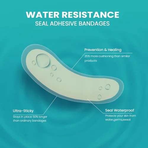 Vista 3 de Promifun Vendajes para ampollas - 28 unidades de almohadillas de hidrocoloide para pies, dedos, talones - Almohadillas de gel resistentes al agua