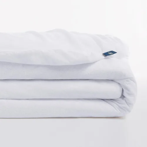 Vista 3 de Serta Funda de colchón suave de 54 x 75 pulgadas, impermeable, evita olores y manchas, bolsillo profundo elástico de 18 pulgadas para un ajuste