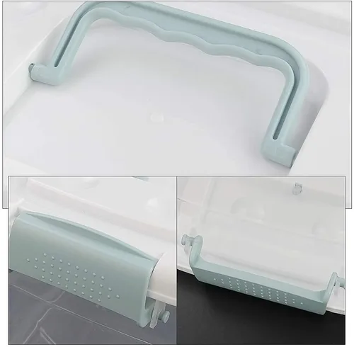 Vista 3 de Paquete de 6 cajas de almacenamiento pequeñas de plástico transparente de 6 cuartos de galón con asas/pestillos y tapas