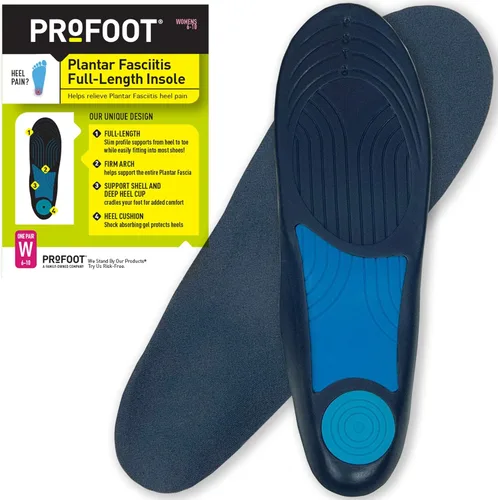 PROFOOT Full-Length Plantar Fasciitis Insoles for Women (Sizes 6-10) - Arch & Heel Support Inserts for Foot Pain Relief, Trimmable Shoe Insoles – 1