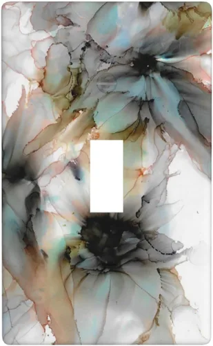 Vista 42 de Cubierta decorativa de interruptor de luz basculante doble de béisbol, placa de pared de 2 gang, cubierta de toma de corriente eléctrica, placa