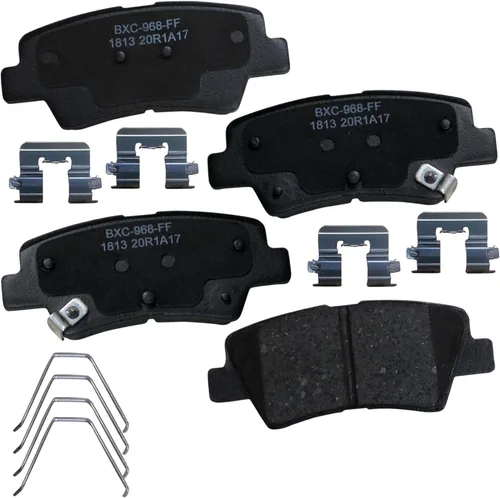 Vista 186 de Pastillas de freno traseras cerámicas Bendix Premium SBC1337 para Cadillac CTS 2014-2008, SRX 2016-2010, Chevrolet Camaro 2015-2010, Saab 9-4X 2011