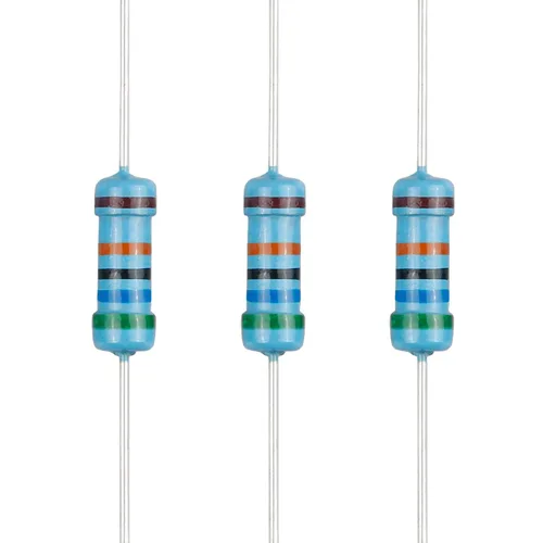 Vista 23 de 100 resistencias 1/2 W (0.5 Watt) ±1% tolerancia de película metálica, múltiples valores de resistencia opcional