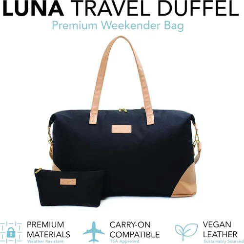 Vista 2 de Jadyn Luna - Bolsa de fin de semana y bolsa de viaje para mujer, gran capacidad de 37 litros