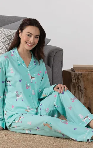Vista 4 de PajamaGram Pijama para mujer, Sueños de perros