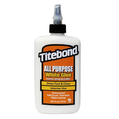 Titebond pegamento multiusos blanco, para el hogar, taller, escuela y manualidades, versátil, se seca rápido y transparente, fácil de usar, limpieza