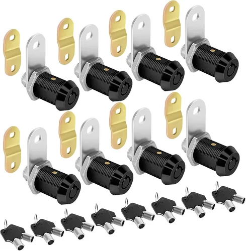 Vista 9 de Cam Locks - Cerradura de almacenamiento para autocaravana con llave igual, cilindro de 7/8 pulgadas que se adapta a un grosor máximo de puerta