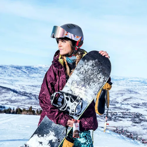 Vista 7 de MONATA Casco de esquí de snowboard, ajuste con esfera, compatible con gafas, almohadillas para los oídos, casco con doble certificación para hombres