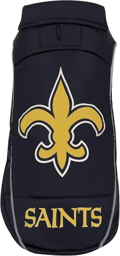 Vista 31 de NFL Buffalo Bills Chaleco acolchado para perros y gatos, talla S. Abrigo cálido, acogedor e impermeable, para perros y gatos pequeños y grandes. La