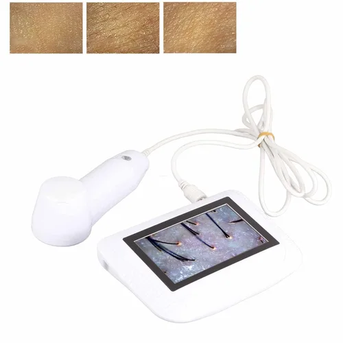 Analizador de cabello para diagnóstico de piel, pantalla LCD de 5 pulgadas, detector de piel digital, analizador de piel de cabello, probador de