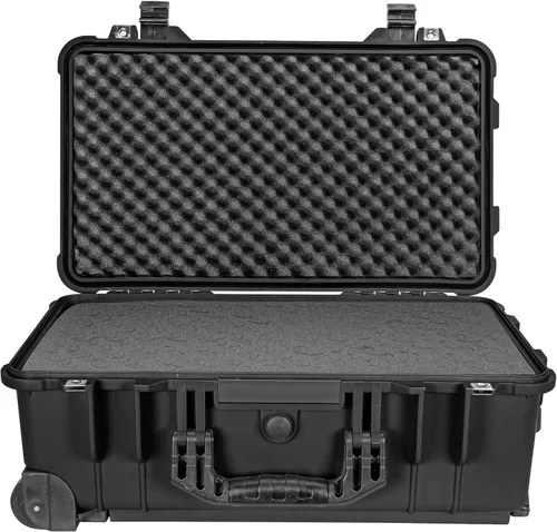 Vista 7 de Eylar Estuche rígido de 22 pulgadas con rodillo de mano con espuma Ragar XP Crosslink reconfigurable y reutilizable, impermeable, a prueba de golpes