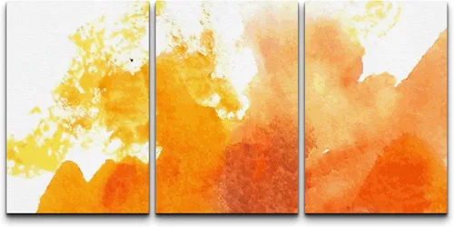 Vista 54 de Lienzo de 3 piezas, arte contemporáneo, decoración de pared moderna, cascada y flores