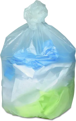 Vista 2 de Ultra Plus - Forro para latas, 7-10 galones, 8 micras, 24 x 24, natural, 20 rollos de 50 bolsas (HD24248N)