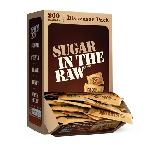 Vista 10 de SUGAR IN THE RAW, paquetes de azúcar de caña granulada, 100 unidades (paquete de 8)