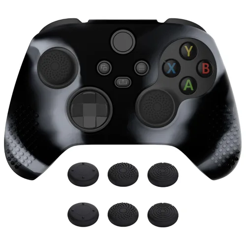 Vista 27 de eXtremeRate PlayVital Aqua Green 3D Studded Edition Anti-slip Silicone Cover Skin for Xbox Series X/S Controller, Soft Rubber Case Protector for