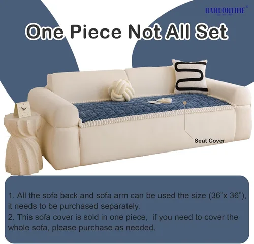 Vista 4 de HANDONTIME Funda de sofá para mascotas, fundas de sofá mullidas para mascotas, fundas de sofá para perros, protector de sofá lavable para perros