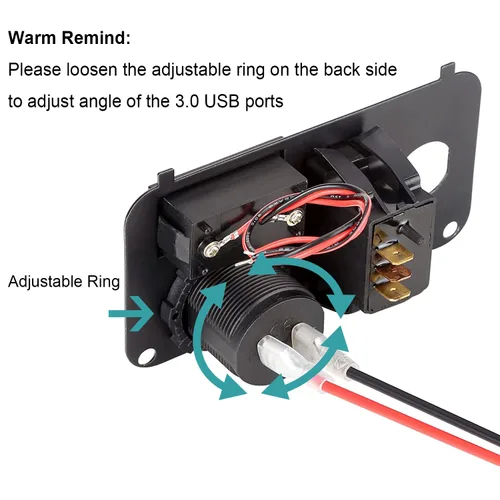 Vista 5 de 10L0L Placa del Panel de Consola del Interruptor de Llave del Carrito de Golf para EZGO TXT PDS 2003 en adelante Eléctrico, Equipado con Interruptor