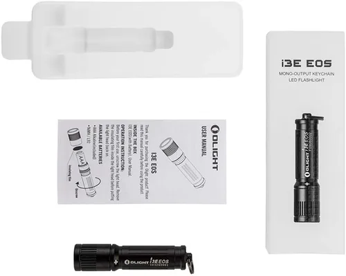 Vista 6 de Olight 90 lúmenes i3E EOS PMMA TIR lente AAA linterna [120 lúmenes para Plata solamente] AAA linterna EDC Linterna compacto llavero Edición mejorada