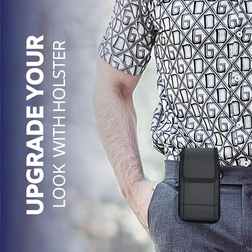 Vista 7 de Funda para iPhone SE, 8 7 6s 6 - Funda para cinturón de teléfono celular con clip para hombre, bolsa de nailon resistente