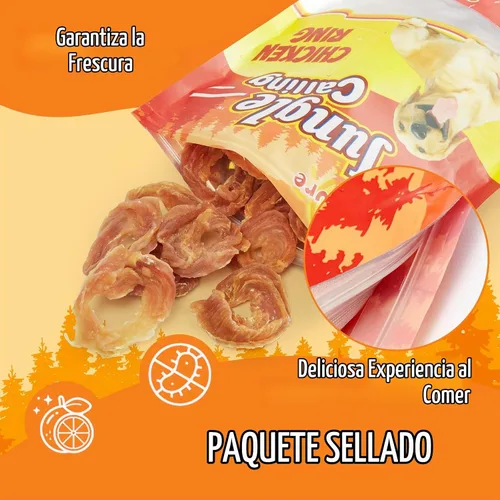Vista 9 de Jungle Calling - Anillos de pollo con glucosamina, soporte para cadera y articulaciones