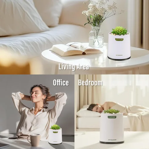 Vista 9 de Plantas suculentas artificiales con sutil aroma a vainilla, plantas de interior artificiales para decoración del hogar, pequeña planta falsa