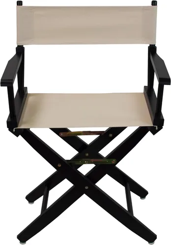 Vista 116 de American Trails - Silla de director extra ancha de 24 pulgadas, marco negro con lienzo verde cazador, altura de mostrador