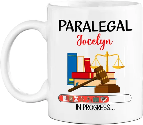 Vista 8 de Taza de café blanca paralegal personalizada de 11 onzas, 15 onzas, "A Truly Great Paralegal Is Hard To Find Difficult To Part With And Impossible To