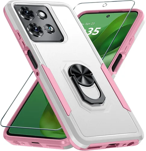 Vista 11 de Janmitta - Funda compatible con Moto G 5G 2023 con protector de pantalla, cubierta protectora de cuerpo completo resistente a prueba de golpes