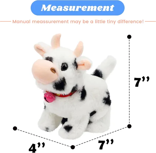 Vista 146 de Hopearl - Juguete de peluche electrónico interactivo de conejo con orejas LED, sonidos y movimientos; camina, se menea e ilumina las orejas, mueve