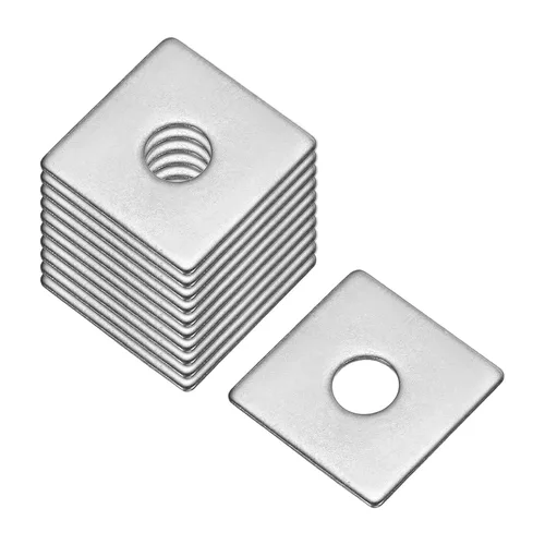 Vista 58 de uxcell Arandela cuadrada, 10 piezas M3x10x10x1mm 304 arandelas de placa cuadrada de acero inoxidable 304 Junta espaciadora de almohadilla plana