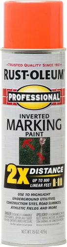 Vista 20 de Rust-Oleum 266575 Pintura en aerosol profesional de distancia 2X y marca invertida, 15 onzas, azul de precaución