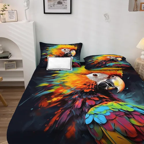 Vista 53 de Juego de sábanas abstractas tamaño individual, sábanas de microfibra suave, bolsillo profundo, sábanas y fundas de almohada estampadas sin arrugas