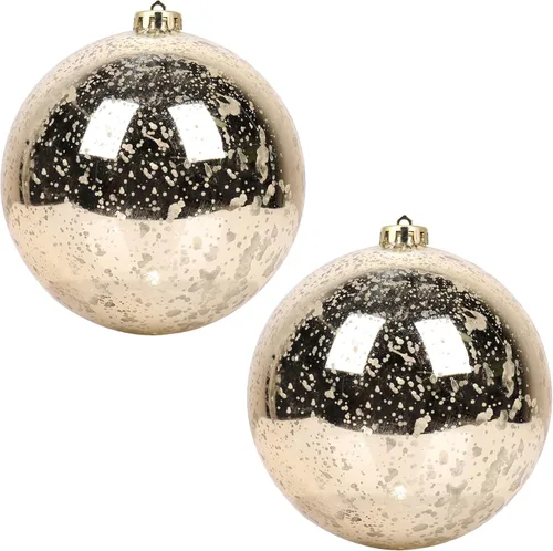 Vista 12 de Esfera de árbol de Navidad transparente para colgar, inastillable, extra grande, bola de mercurio con ganchos para adornos de árbol, para Navidad