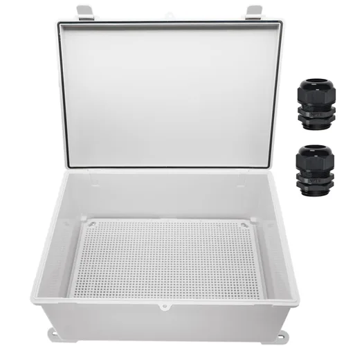 Vista 15 de Zulkit Caja eléctrica IP65 impermeable de plástico ABS - Cáscara con bisagras, 2 retenedores de cable, 5.9 x 3.9 x 2.8 pulgadas