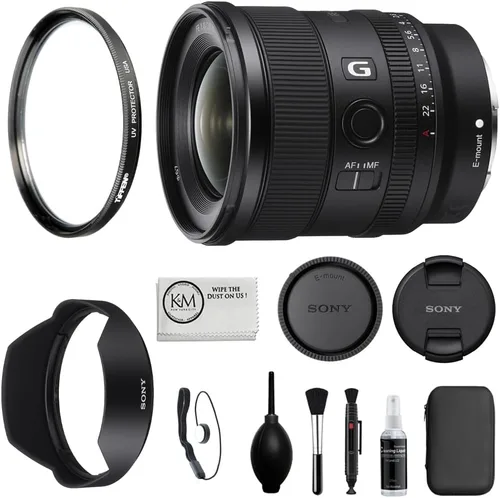 Vista 12 de Sony FE 20 mm F1.8 G lente de gran apertura ultra gran angular de marco completo, Modelo: SEL20F18G, negro