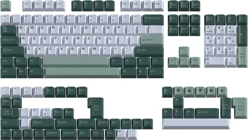Vista 18 de Sumgsn 173 Teclas Doubleshot Keycaps Perfil Cherry Set de Teclas Apes Barra Espaciadora 7u Compatible con 61/64/87/104/108 Interruptores Cherry Mx