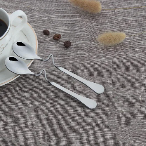 Vista 5 de Cuchara colgante de café o té Cuchara creativa para café expreso, cuchara doblada, cuchara de acero inoxidable, con miel, leche, café, cucharadita