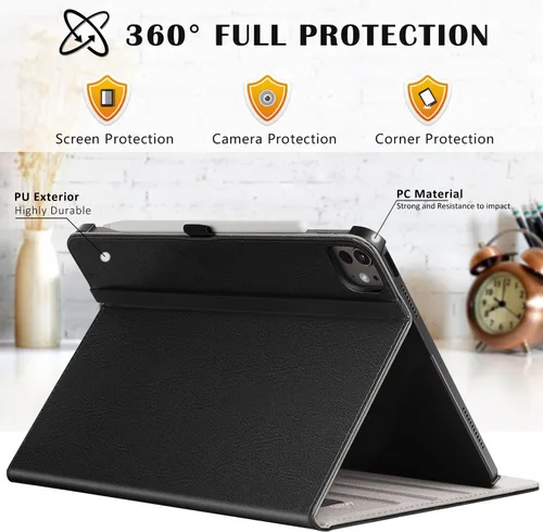 Vista 3 de ZtotopCases Funda para iPad Pro 12.9 6ª/5ª/4ª/3ª Generación Estuche 2022/2021/2020/2018, Cubierta Folio de Cuero PU Premium, Auto Despertar/Dormir