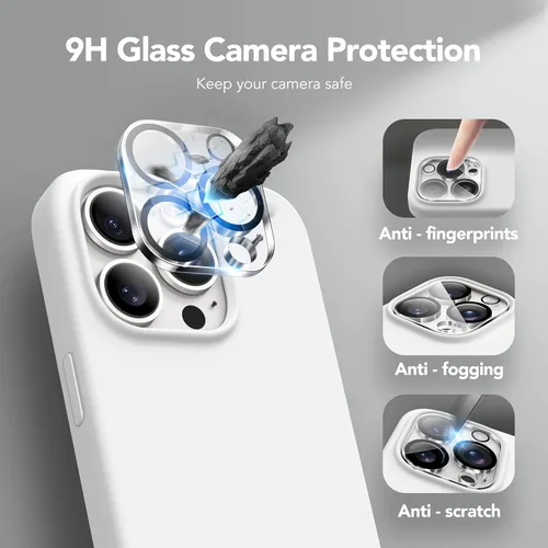 Vista 269 de GONEZ Funda magnética para iPhone 14, compatible con Magsafe, con protector de pantalla + protector de cámara, forro de microfibra antiarañazos