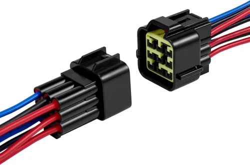 Vista 8 de Conectores impermeables de 2 pines, conector de cable eléctrico automotriz impermeable de 16AWG, macho hembra de desconexión rápida para automóvil