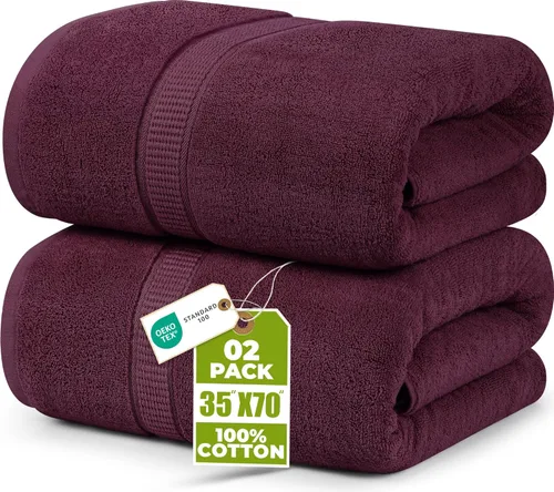 Vista 38 de Utopia Towels - Toalla de baño gigante, 2 unidades, 17.69 oz/yd2 (600 gsm), 100% algodón hilado en anillo, altamente absorbentes y de secado rápido