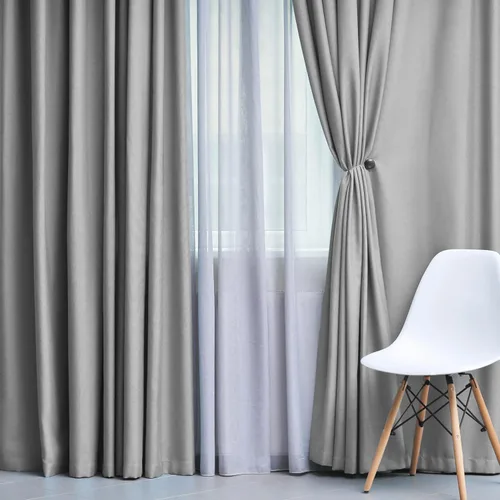 Vista 10 de Superior Cortinas opacas, acentos de ventana para oscurecer la habitación, bloqueo solar, térmica, clásico moderno sólido con bolsillos para barra u