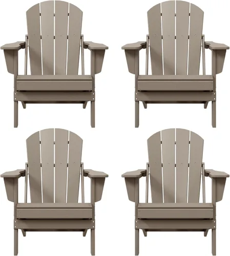 Vista 30 de HDPE Laguna - Silla plegable de polietileno Adirondack (juego de 2), turquesa