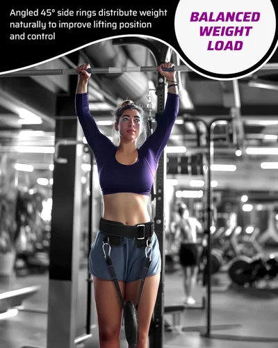 Vista 8 de THEFITGUY Cinturón de inmersión con peso para mujer, ajuste contorneado sin pellizcos para inmersiones, dominadas y sentadillas, diseñado
