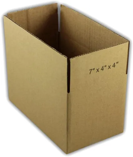 Vista 2 de 50 cajas de embalaje de cartón corrugado EcoSwift de 7 x 4 x 4 pulgadas, cajas de envío de mudanza, cajas de 7 x 4 x 4 pulgadas
