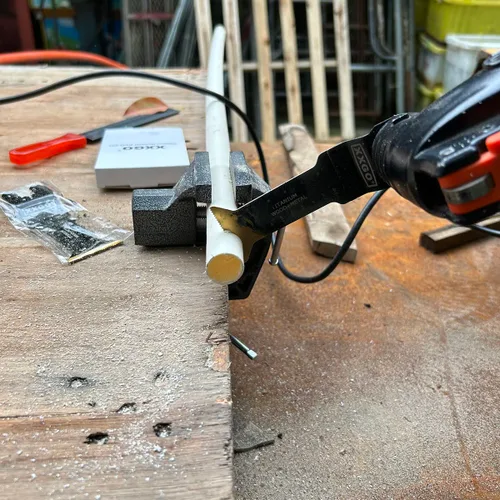 Vista 9 de XXGO 3 piezas de cuchillas oscilantes de titanio multiherramienta de alcance extra largo para metal madera clavos tornillos plástico ajuste
