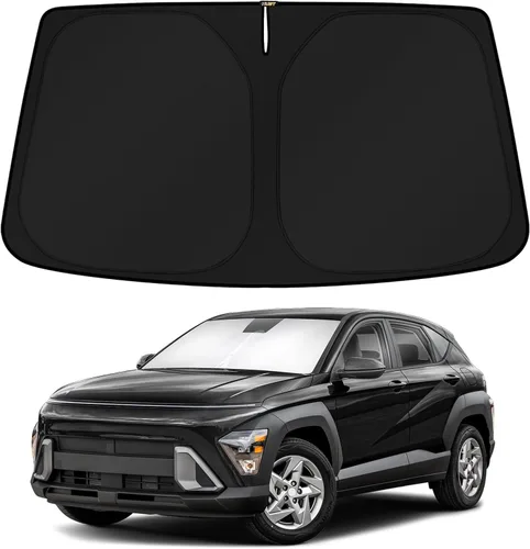 Vista 64 de KUST Parasol para parabrisas para Ford Escape 2020-2025 2026, accesorio personalizado, protector de ventana plegable, bloquea los rayos UV, visera