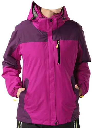 Vista 2 de NA - Ropa de pesca de invierno para mujer, deportes al aire libre, snowboard, esquí, resistente al viento, chaqueta impermeable para mujer, abrigo