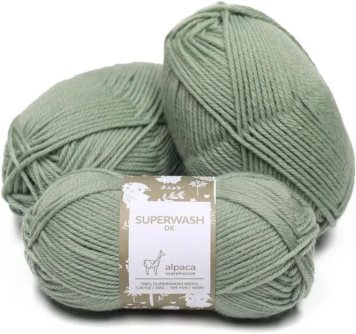 Vista 42 de Superwash - Juego de 3 madejas de hilo de lana 100% pura (5.25 onzas), peso DK, procedente directamente de Perú, celestial suave y perfecto