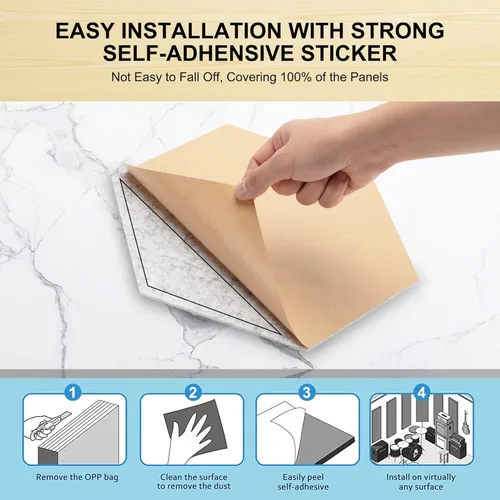 Vista 8 de Soundproof Wall Panels, Kuchoow Acoustic Panels Self-Adhesive, Acoustic Panels Sound Absorbing High Density, Hexagon Sound Proof Panels for Walls